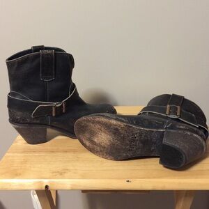 Corral Black and Brown Ankle Booties